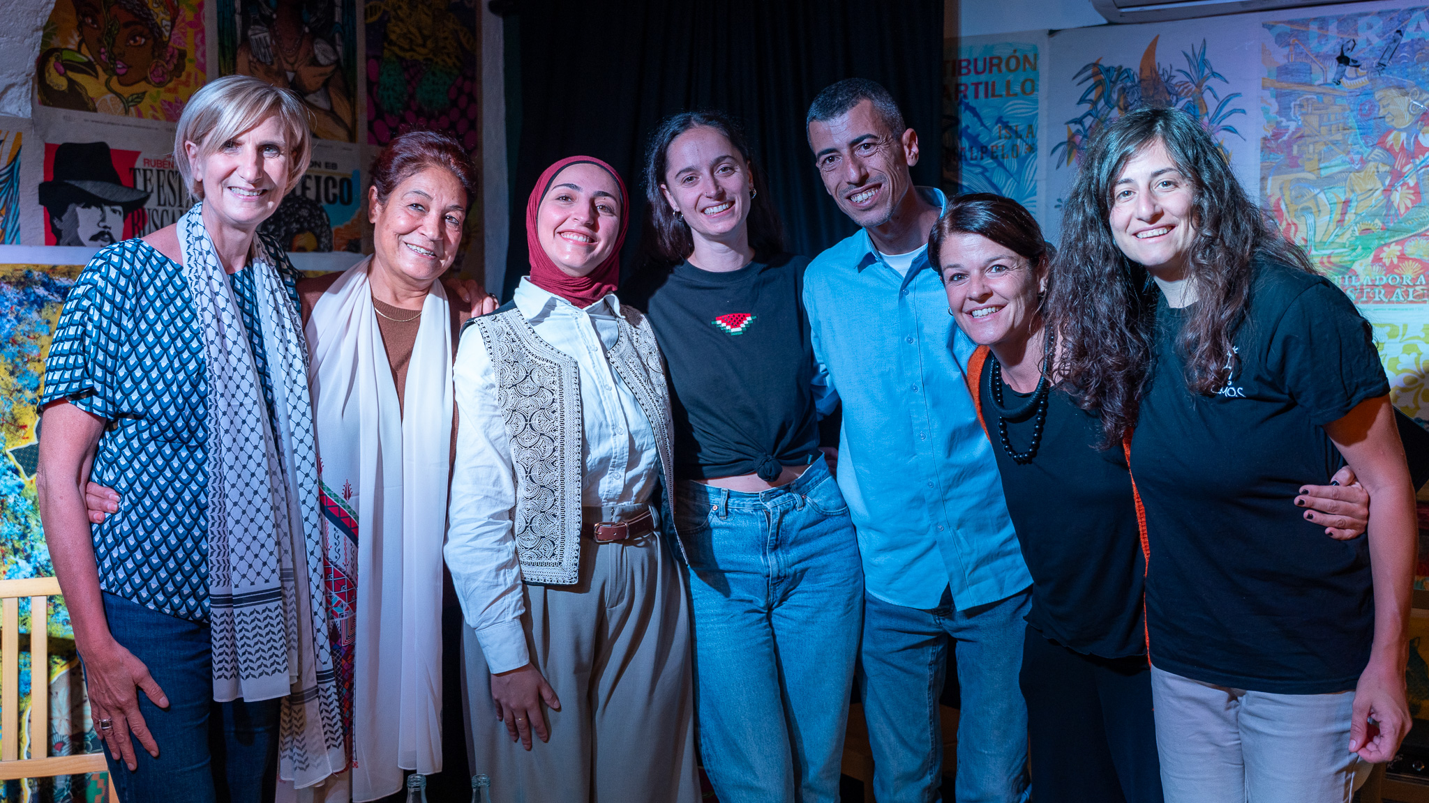 partecipanti evento economie di resistenza in Palestina